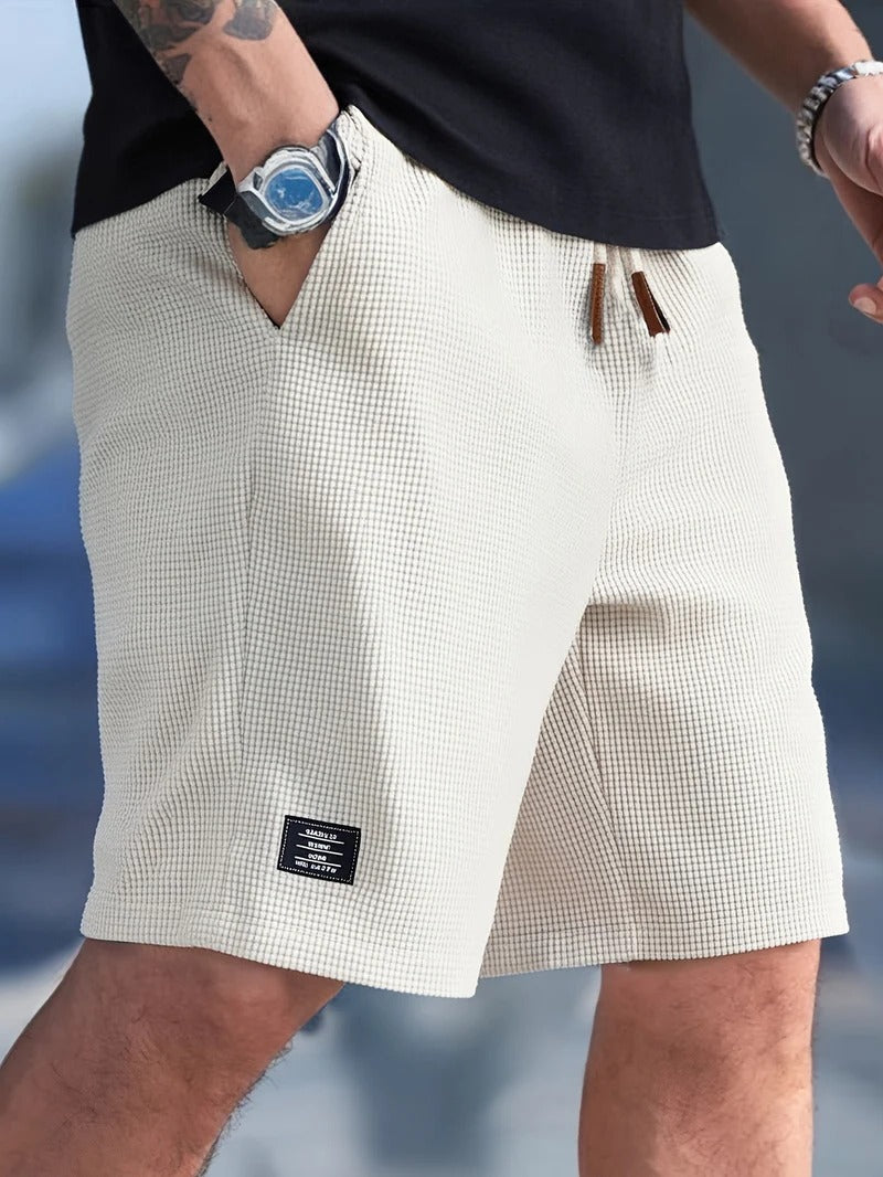 Casual Drawstring Shorts - Comfortable Relaxed Fit with Side Pockets 0