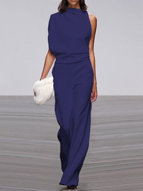 Chic Sleeveless Wide Leg Jumpsuit for Effortless Style and Comfort 10