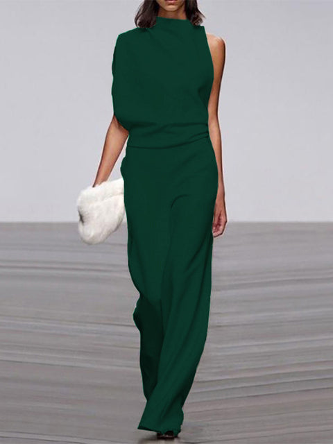 Chic Sleeveless Wide Leg Jumpsuit for Effortless Style and Comfort 11