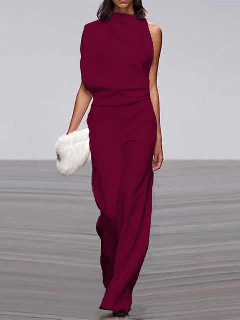 Chic Sleeveless Wide Leg Jumpsuit for Effortless Style and Comfort 12