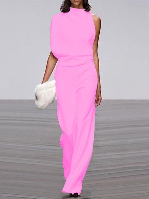 Chic Sleeveless Wide Leg Jumpsuit for Effortless Style and Comfort 2