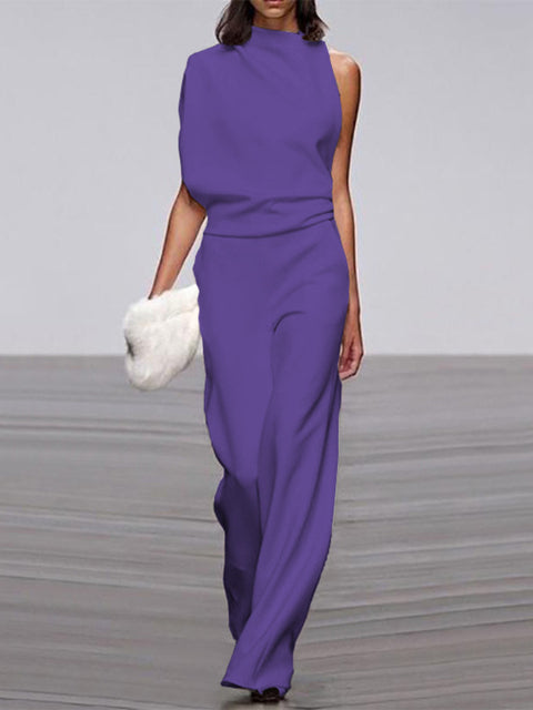 Chic Sleeveless Wide Leg Jumpsuit for Effortless Style and Comfort 3