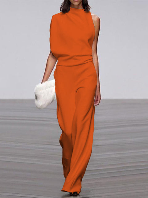 Chic Sleeveless Wide Leg Jumpsuit for Effortless Style and Comfort 5