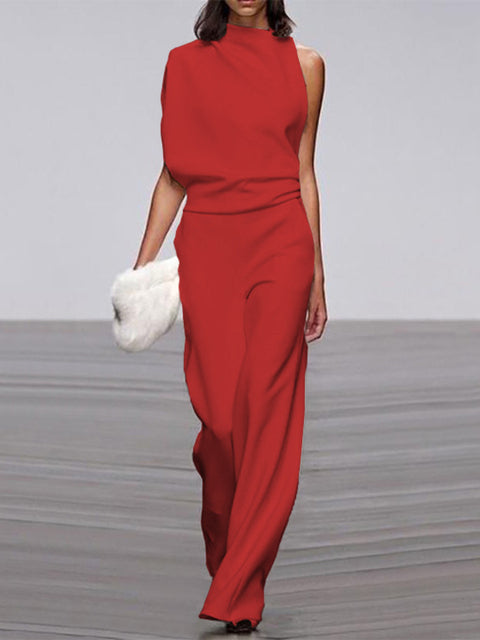 Chic Sleeveless Wide Leg Jumpsuit for Effortless Style and Comfort 6