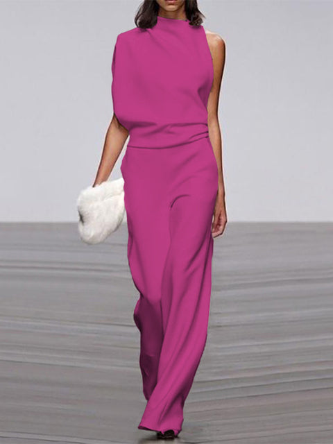 Chic Sleeveless Wide Leg Jumpsuit for Effortless Style and Comfort 9