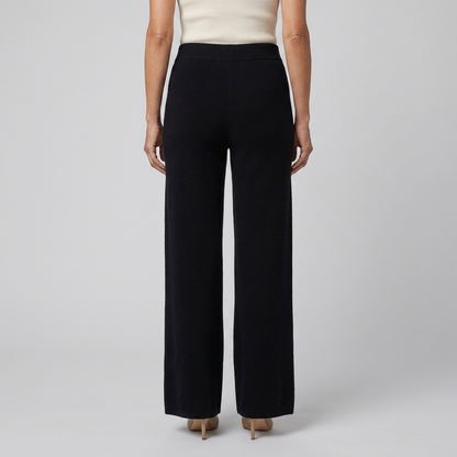 Cleo High-Waisted Soft Fabric Pants with Elastic Waistband for Comfort 4