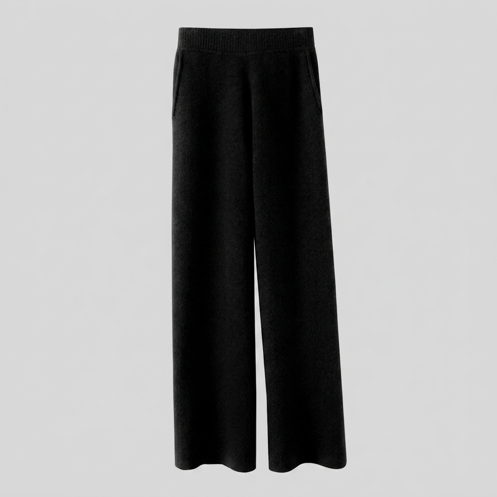 Cleo High-Waisted Soft Fabric Pants with Elastic Waistband for Comfort 5