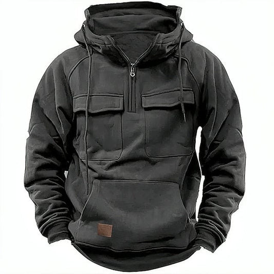 Connor High Quality Fleece Lined Hoodie with Adjustable Hood for Winter 0