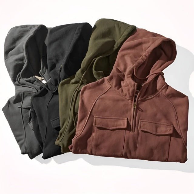 Connor High Quality Fleece Lined Hoodie with Adjustable Hood for Winter 4