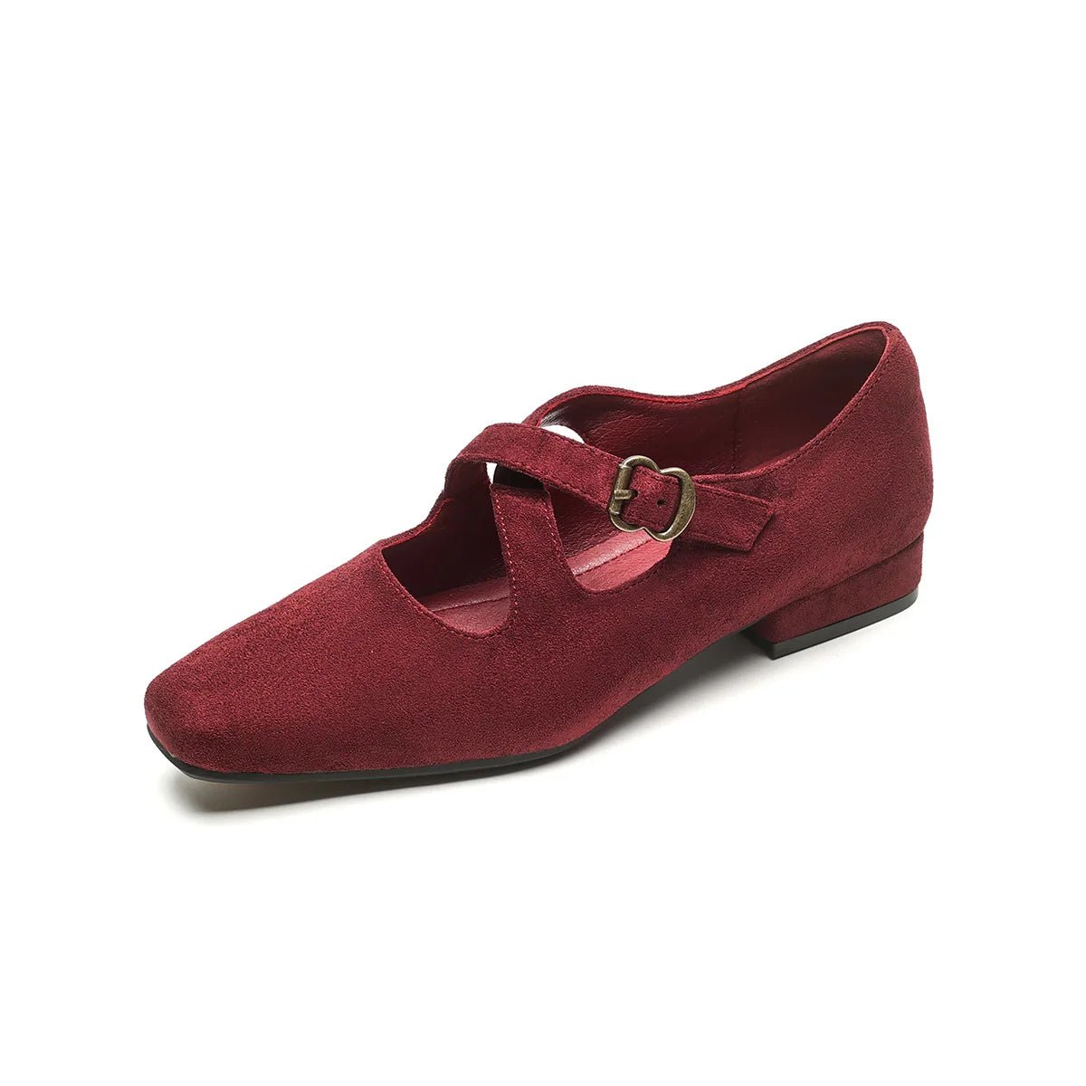 Corinne Velvet Mule with Adjustable Cross-Strap and Cushioned Footbed 2