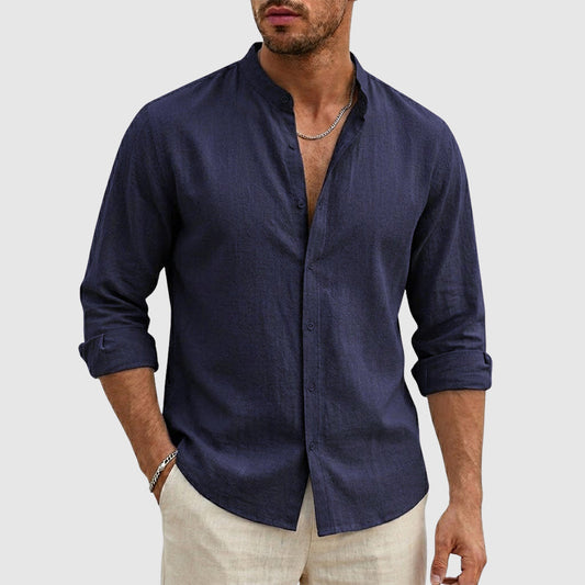 Dylan - Lightweight Linen Long Sleeve Shirt for Casual and Smart-Casual Wear 0