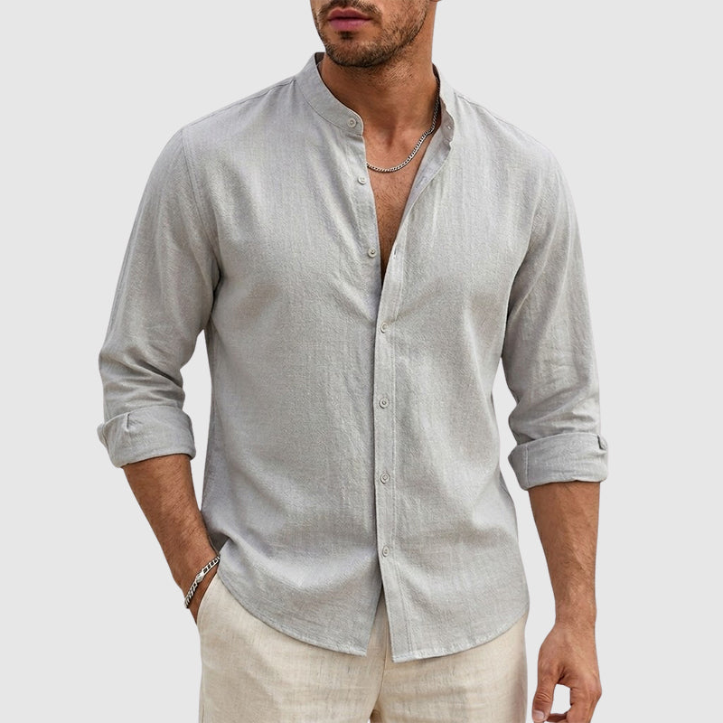 Dylan - Lightweight Linen Long Sleeve Shirt for Casual and Smart-Casual Wear 4