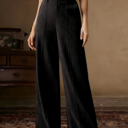 Eleanora women's high-waisted wide-leg trousers
