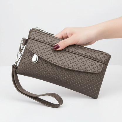 ElegantPurse - PU Leather Wallet with Phone Compartment & Zip Closure 6