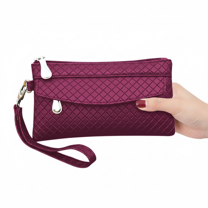 ElegantPurse - PU Leather Wallet with Phone Compartment & Zip Closure 7