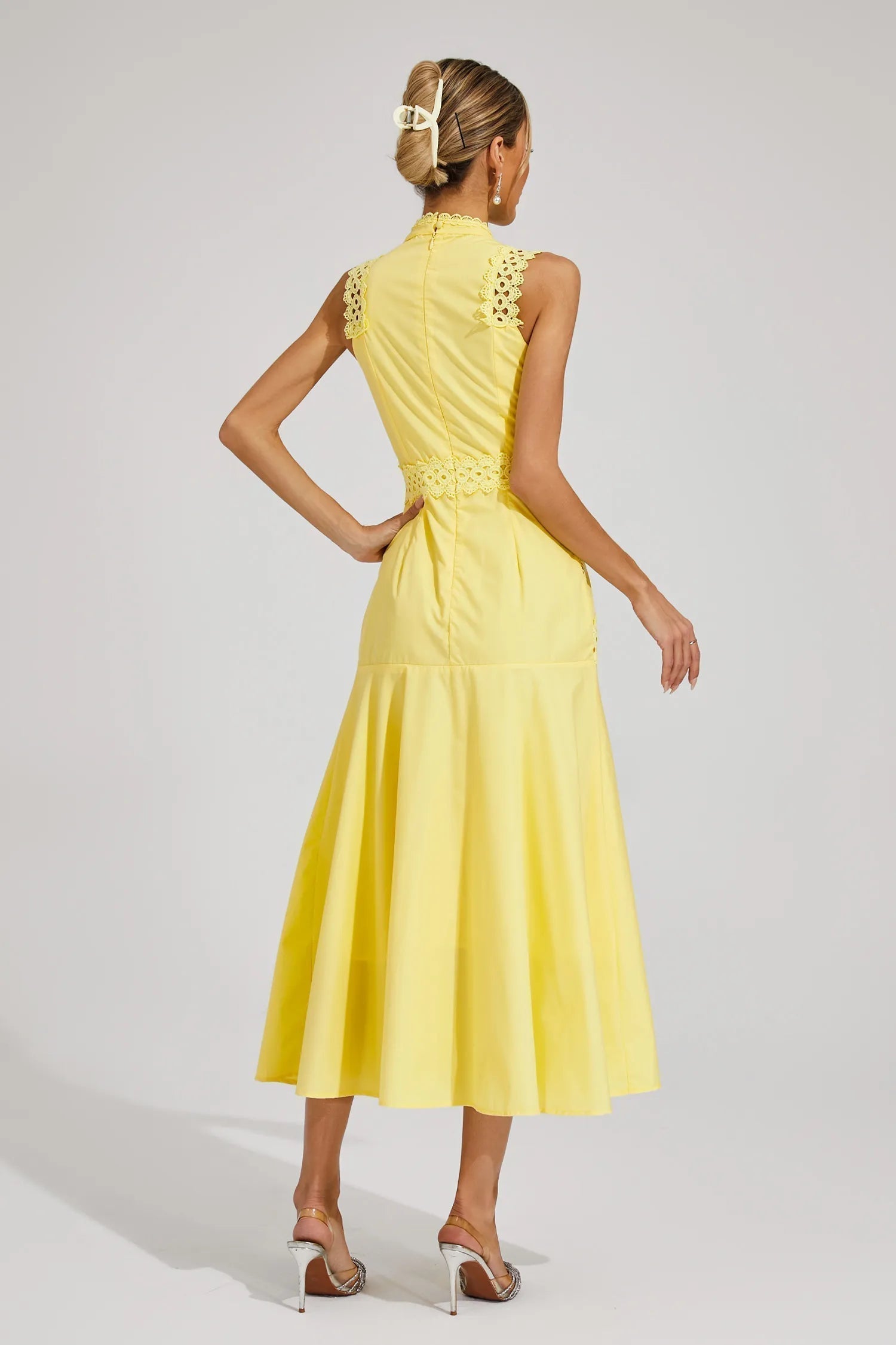 Elegant Lace Midi Dress for Summer Weddings, Cocktail & Formal Events 2
