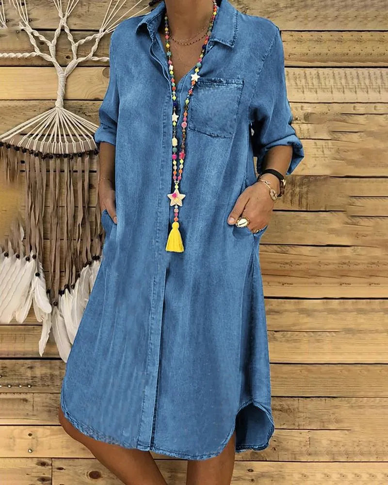 Elegant Spring Dress - Flattering Cut, Lightweight Fabric & Versatile Style 0
