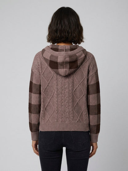 Elysia Cable Knit Hoodie Sweater - Ultra-Soft Yarn, Relaxed Fit, Cozy Layering 3