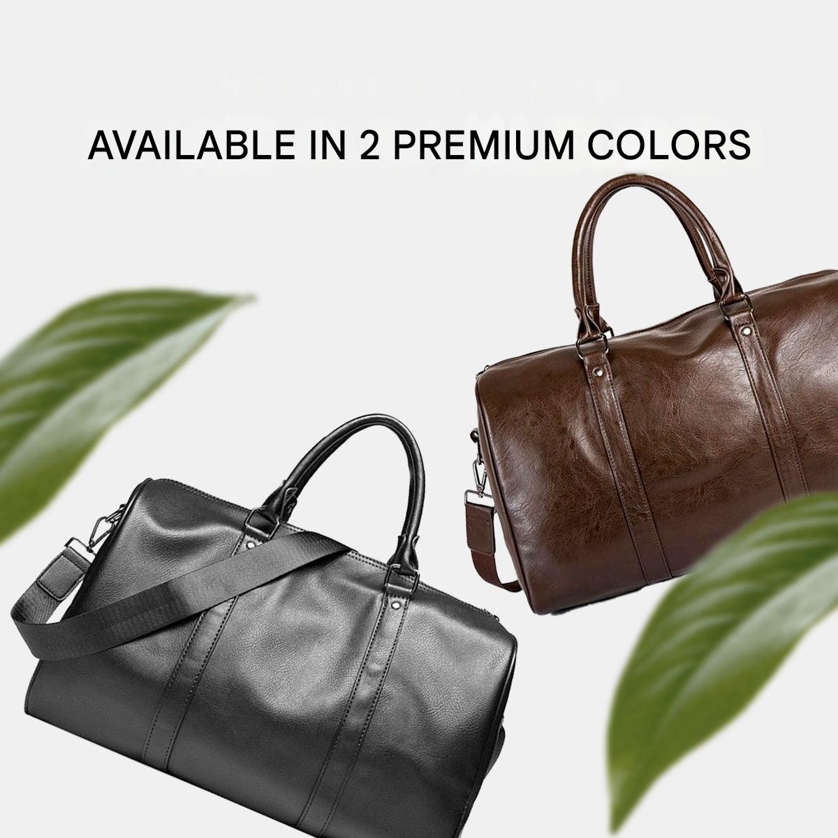 EverLuxe - Leather Travel Duffel Bag with Large Capacity and Lightweight Design 4
