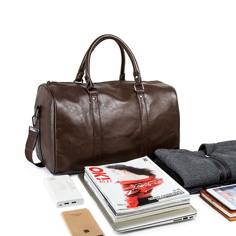 EverLuxe - Leather Travel Duffel Bag with Large Capacity and Lightweight Design 8