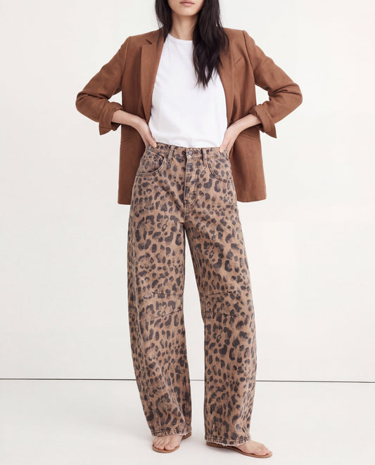 Everly Barrel-Leg Denims 0