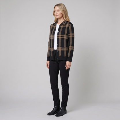 Fina Rayon Knit Cardigan Sweater with Tailored Fit and Classic Collar 2