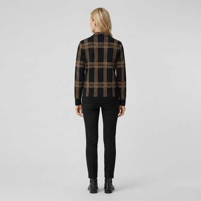 Fina Rayon Knit Cardigan Sweater with Tailored Fit and Classic Collar 3