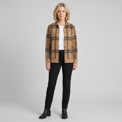 Fina Rayon Knit Cardigan Sweater with Tailored Fit and Classic Collar 7