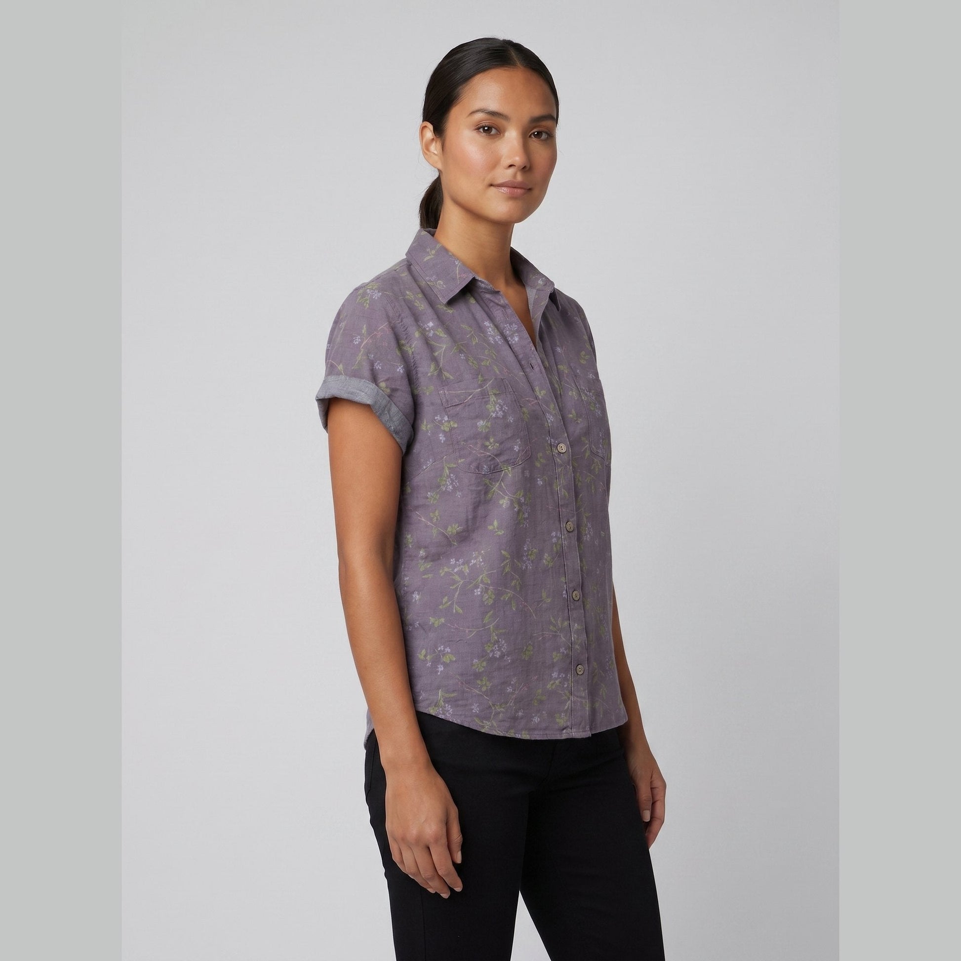 Fleur | Vintage Blouse Floral Print, Lightweight Summer Top for Women 1