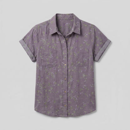 Fleur | Vintage Blouse Floral Print, Lightweight Summer Top for Women 3