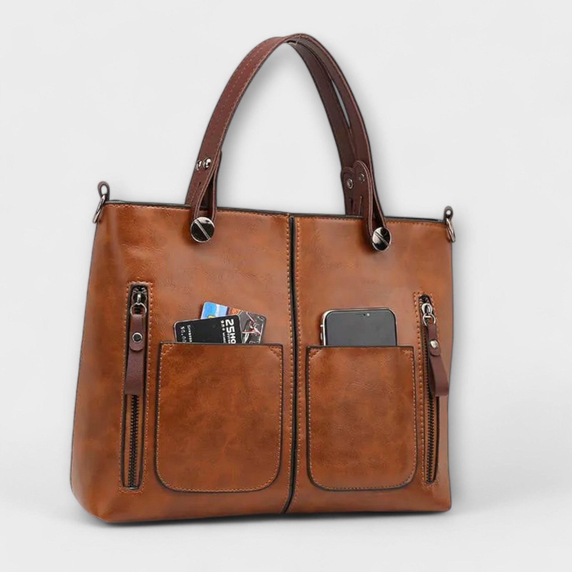 Gianna Boutique - Elegant PU Leather Handbag with Spacious Interior 4
