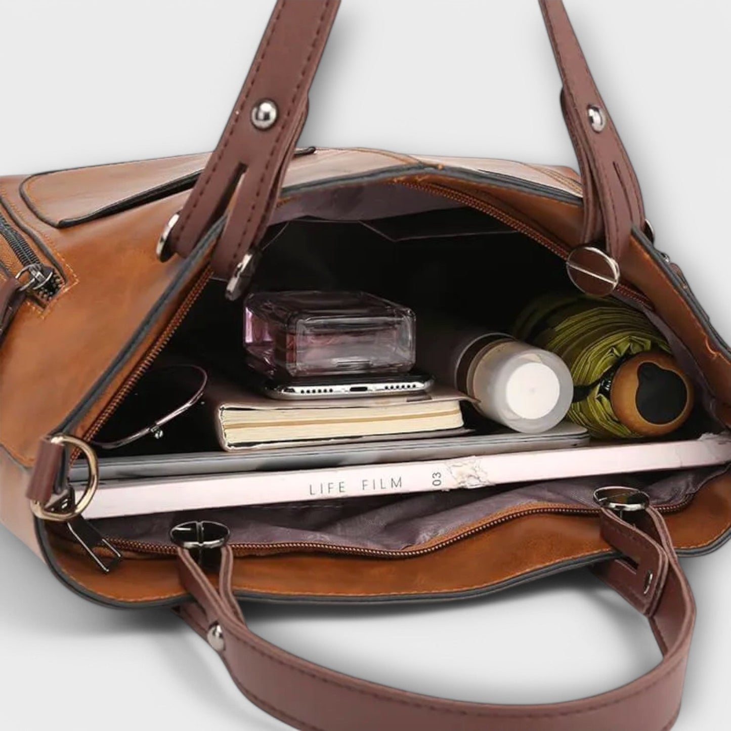 Gianna Boutique - Elegant PU Leather Handbag with Spacious Interior 7