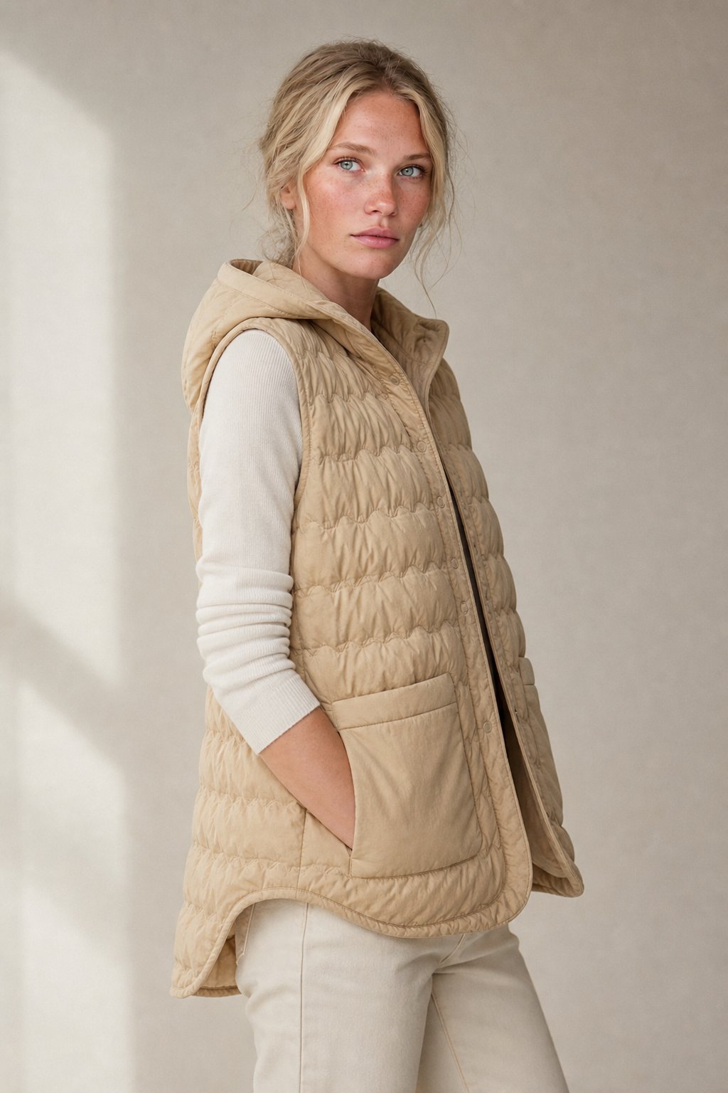 Gold Rush - Ultra-Light Hooded Puffer Vest with 90% Down Insulation 4
