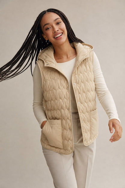 Gold Rush - Ultra-Light Hooded Puffer Vest with 90% Down Insulation 5