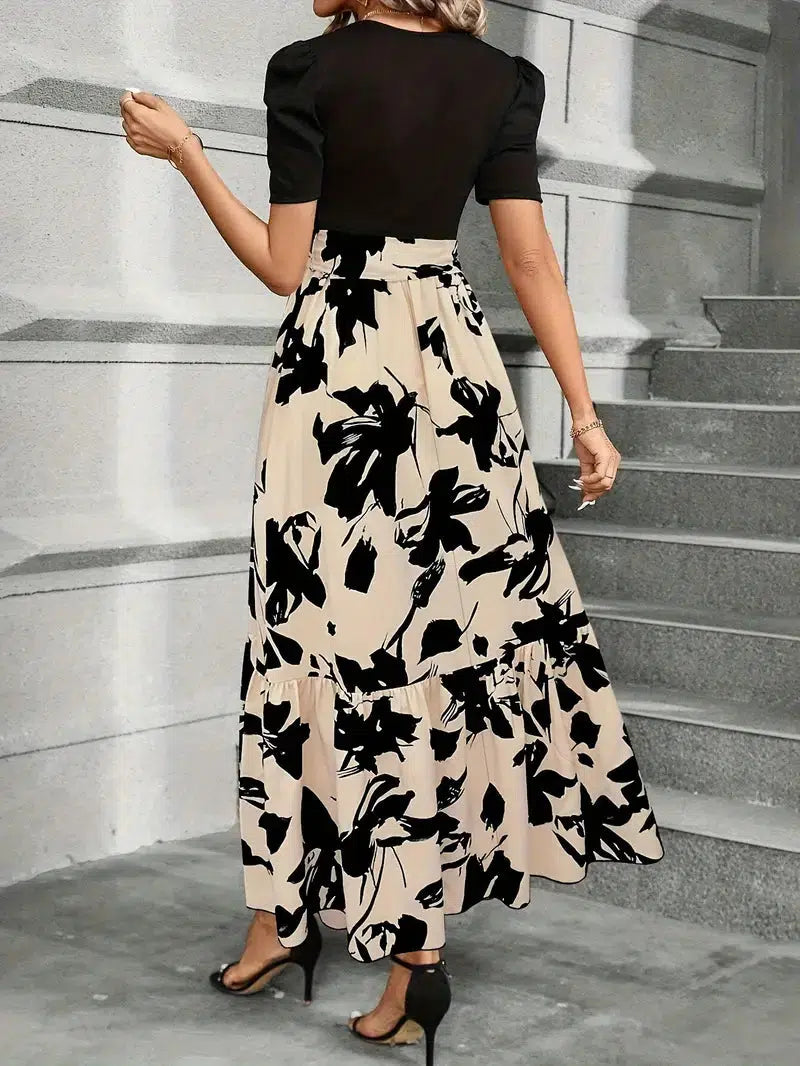Hannah Collection | Floral Maxi Dress with A-Line Silhouette | Effortless Style for Any Occasion 1