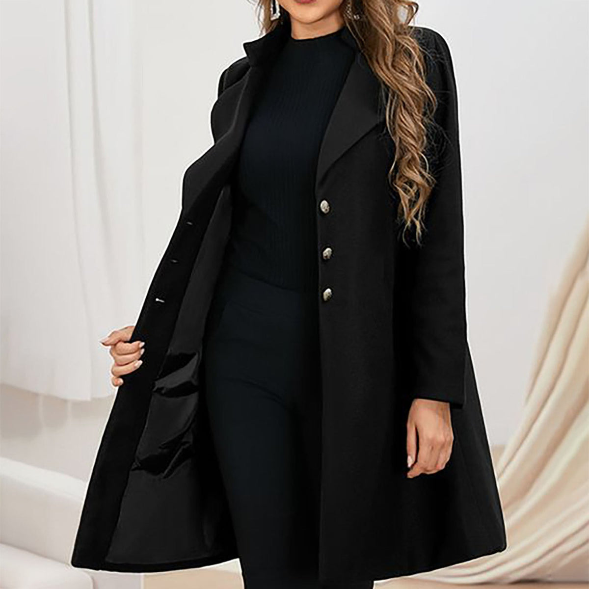 Hannah Prestige - Tailored Fit Wool Coat for Elegant Winter Outerwear 5