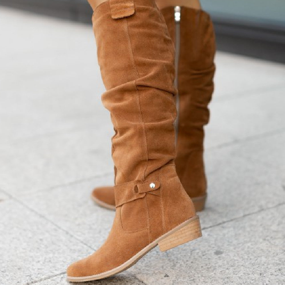 Harper Knee High Boots with Plush Lining and Zipper Closure for Warmth 4
