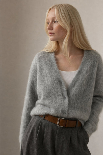 Hässleholm - Oversized Faux Cashmere Cardigan Sweater for Cozy Comfort 3