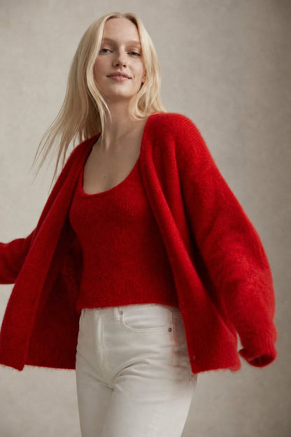 Hässleholm - Oversized Faux Cashmere Cardigan Sweater for Cozy Comfort 7