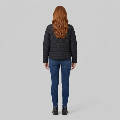 Haven Quilted Jacket - Lightweight Heart Pattern for Cozy Autumn Layering 3
