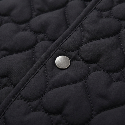 Haven Quilted Jacket - Lightweight Heart Pattern for Cozy Autumn Layering 5