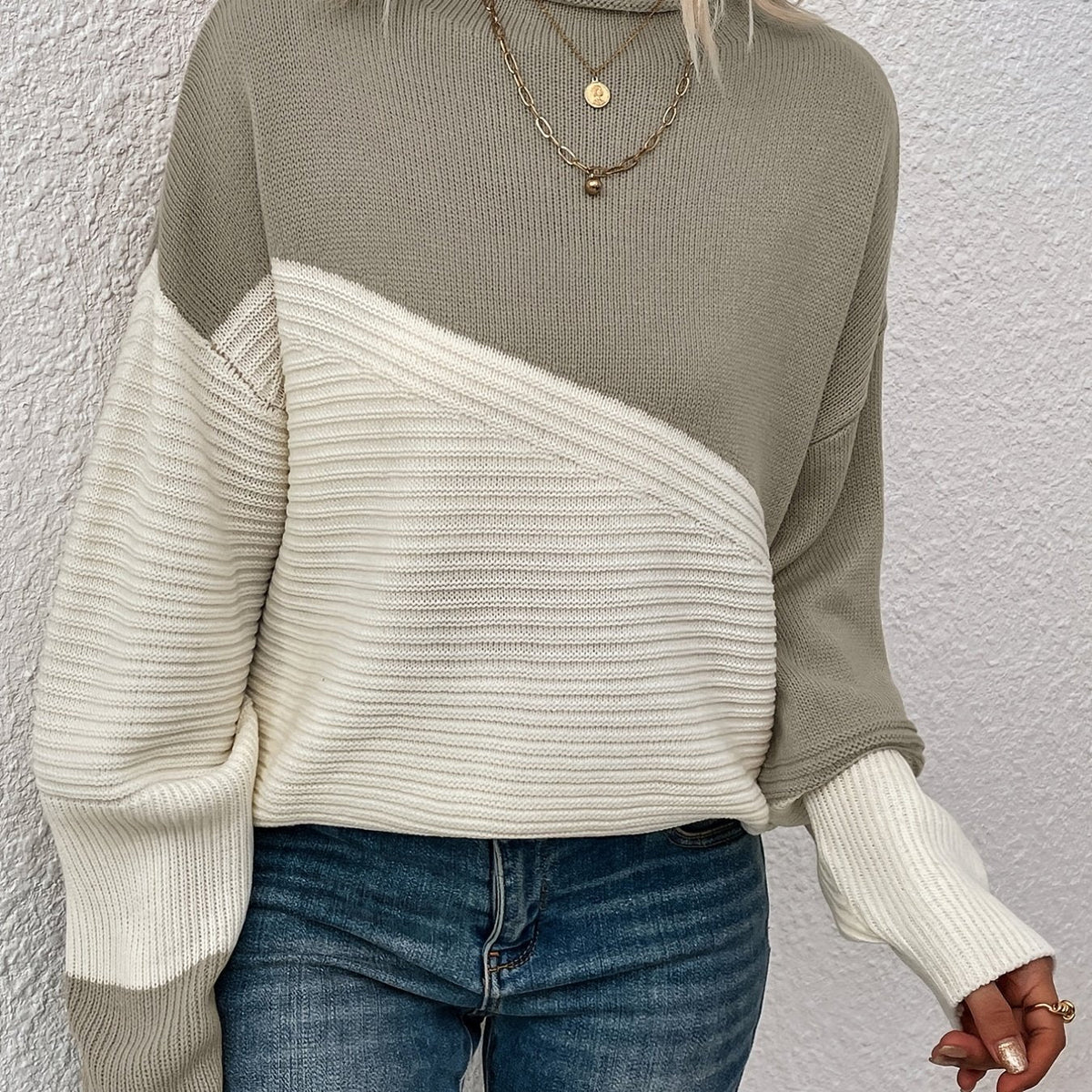 Helene women's color block sweater