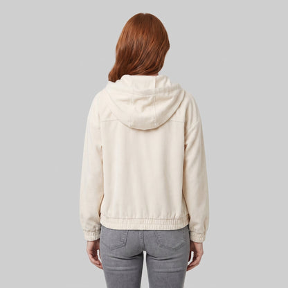 ISA Lightweight Corduroy Jacket with Relaxed Fit and Front Zip Closure 3
