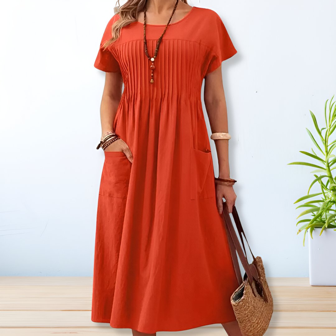 Jacqueline Relaxed Fit Summer Dress with Pockets & Breathable Fabric 2