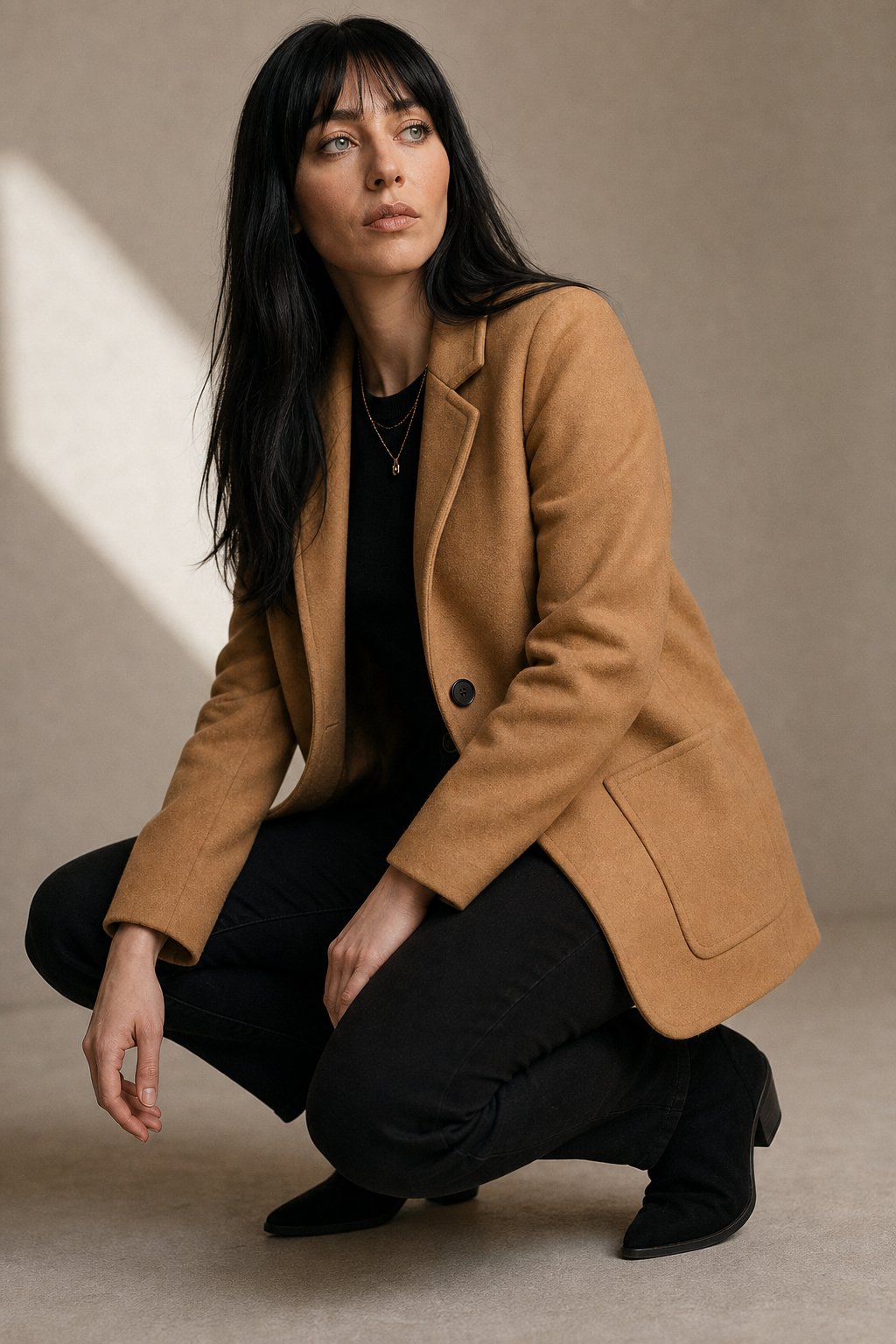 Johanna - Wool Blend Blazer with Tailored Relaxed Fit & Structured Shoulders 4