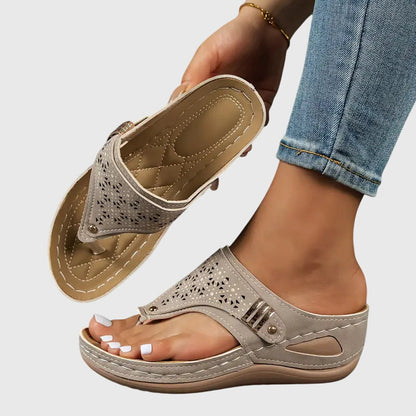 Kaylie Orthopedic Sandals - Ergonomic Support with Stable Wedge Sole 4