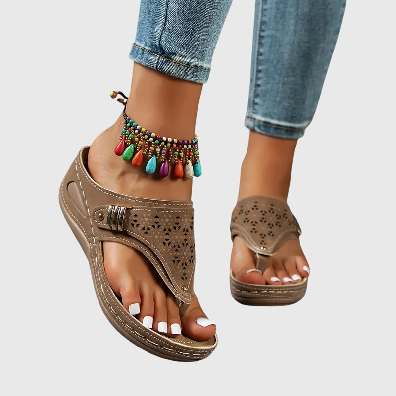 Kaylie Orthopedic Sandals - Ergonomic Support with Stable Wedge Sole 5
