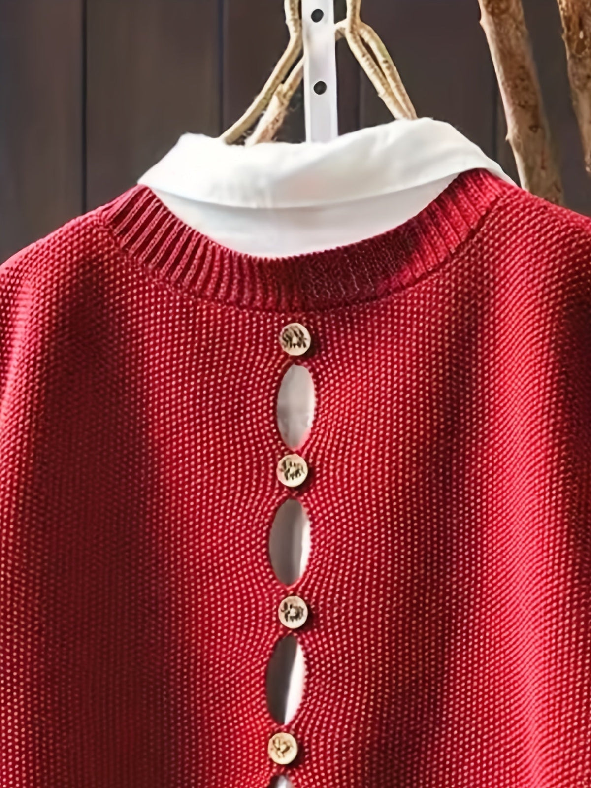 Knit Sweater Vest Set With Button-Down Shirt - Relaxed Fit Layered Look 8