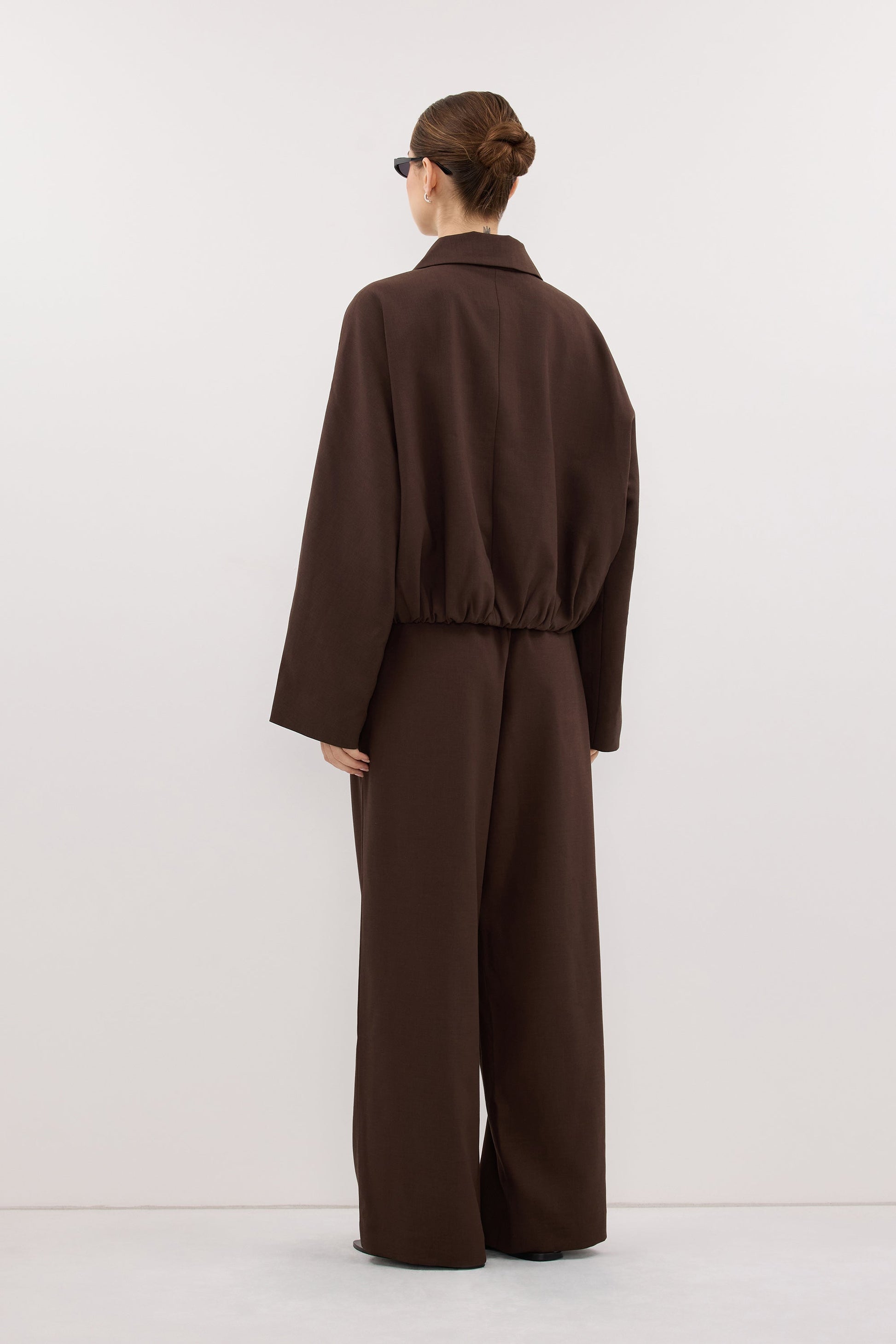 Kora Wide Leg Pants - High Rise, Flowy Design with Elastic Waistband & Pockets 3