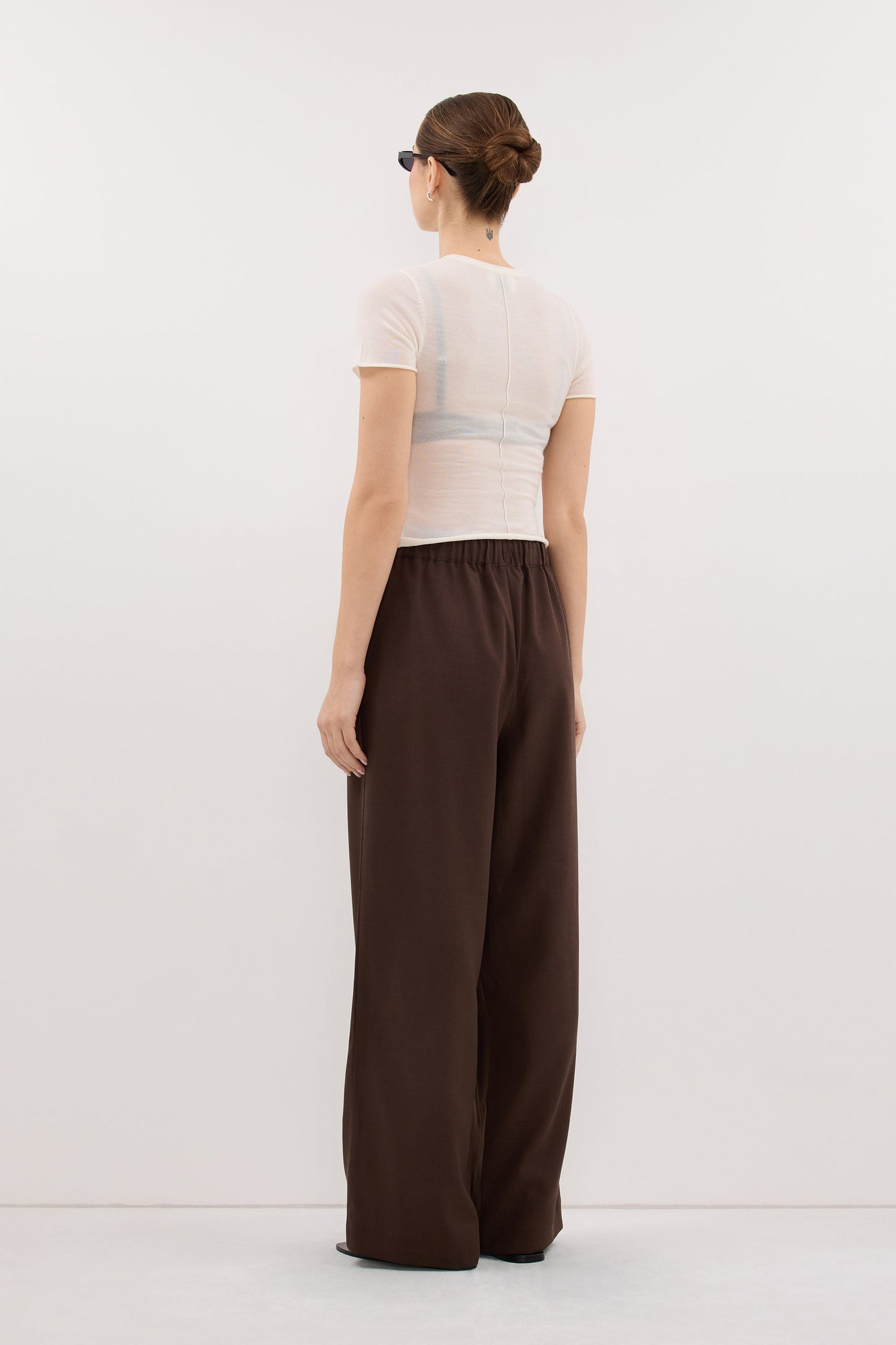 Kora Wide Leg Pants - High Rise, Flowy Design with Elastic Waistband & Pockets 6